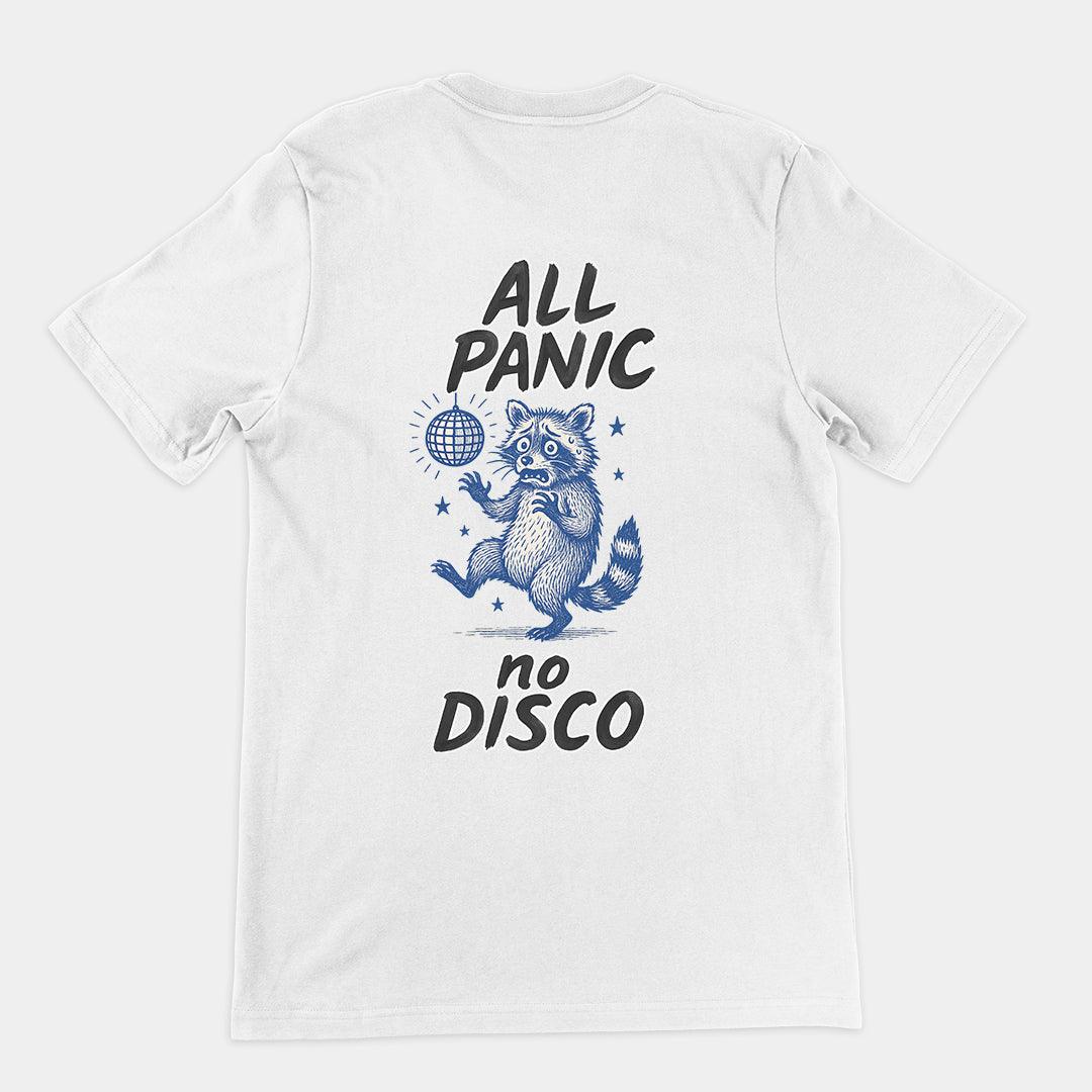 All Panic No Disco T-Shirt (backprint) - Orbital Clothing