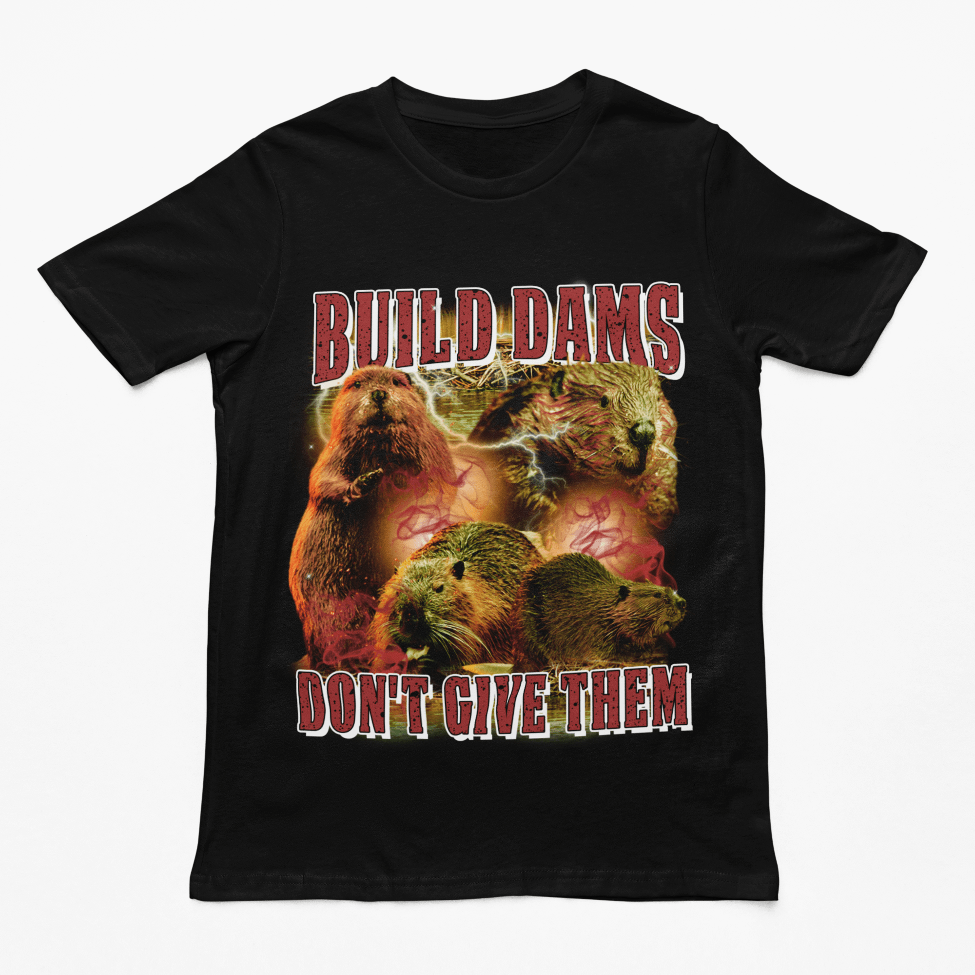 Build Dams Don't Give Them t-shirt - Orbital Clothing