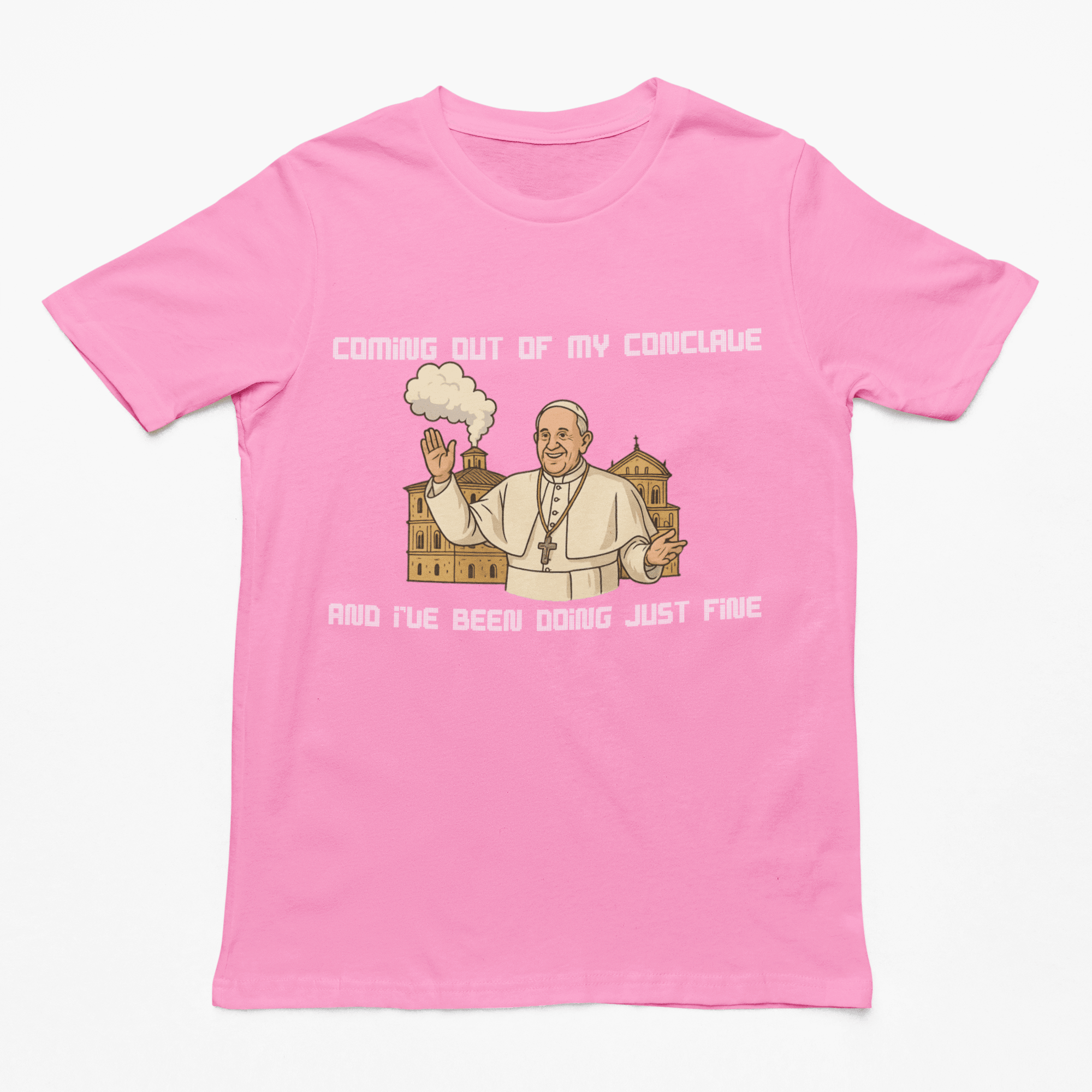 Coming out of my Conclave and I've been doing just fine t-shirt - Orbital Clothing