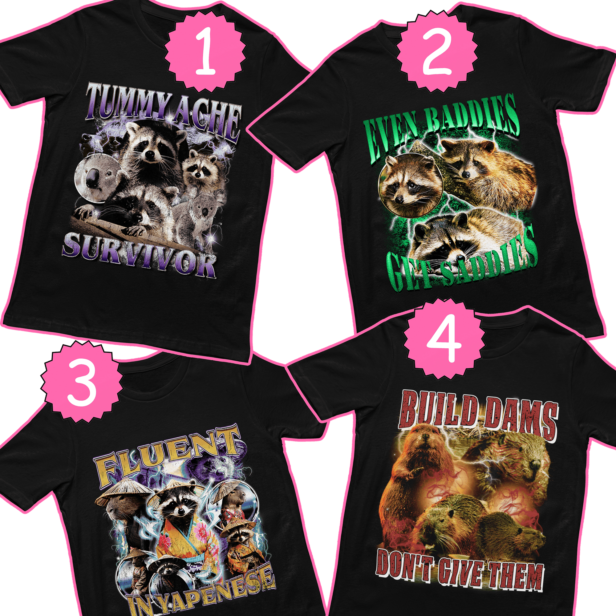 Cute 4 tee Bundle - Orbital Clothing