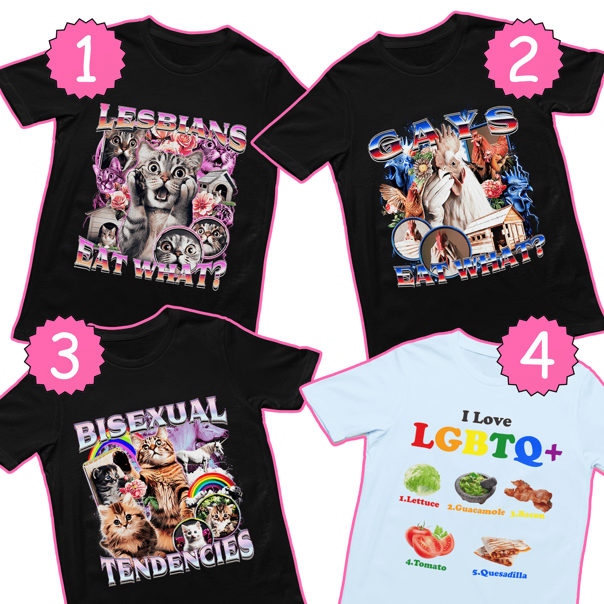 Pride 4 tee bundle - Orbital Clothing