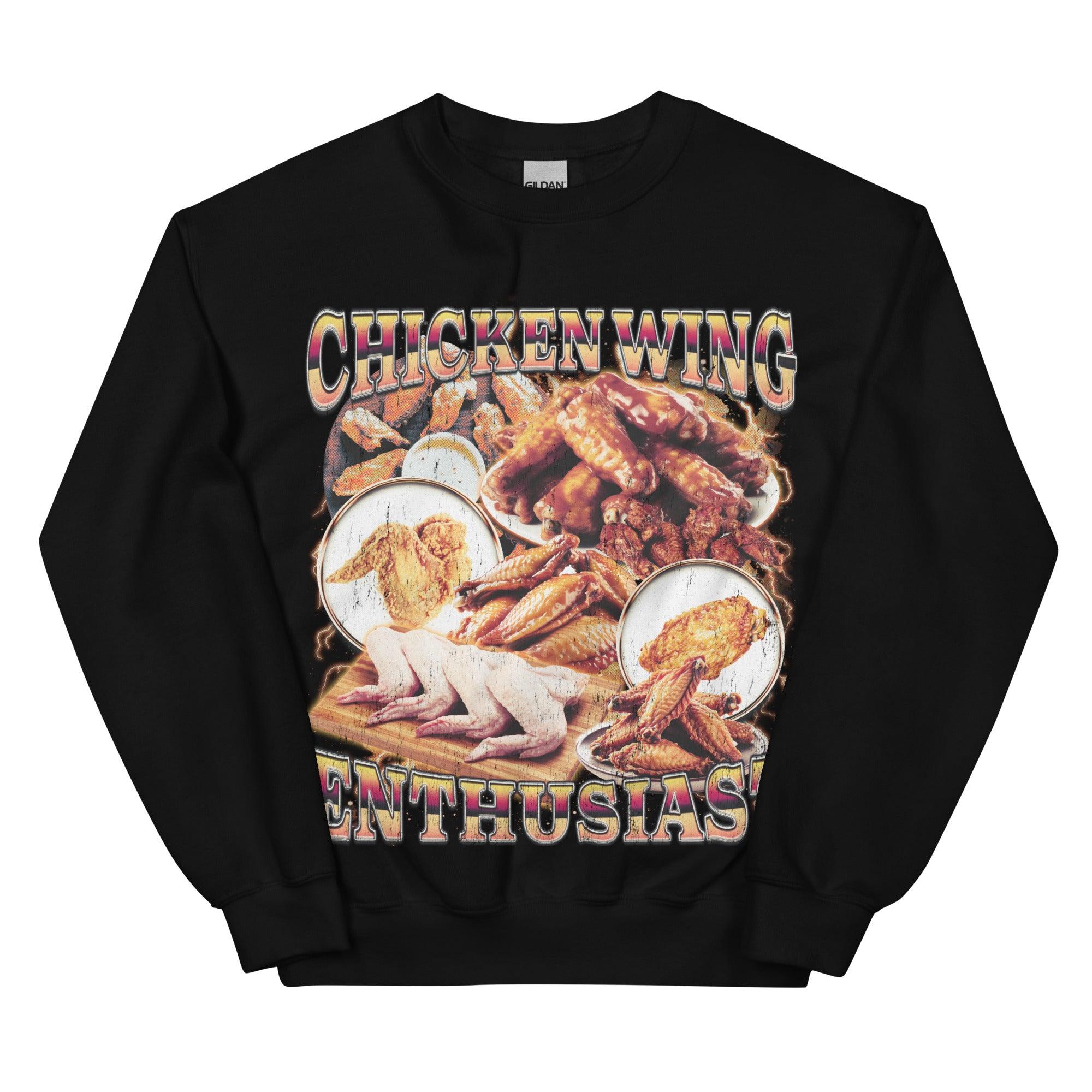 Chicken Wing Enthusiast Sweatshirt - Orbital Clothing