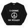 Ik kom in vrede sweatshirt