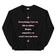 Everything I love in life is either illegal, expensive or won't text me back sweatshirt