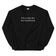 I'm a slut for my boyfriend (embroidered) sweatshirt