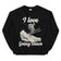 I love going down (skiing) sweatshirt