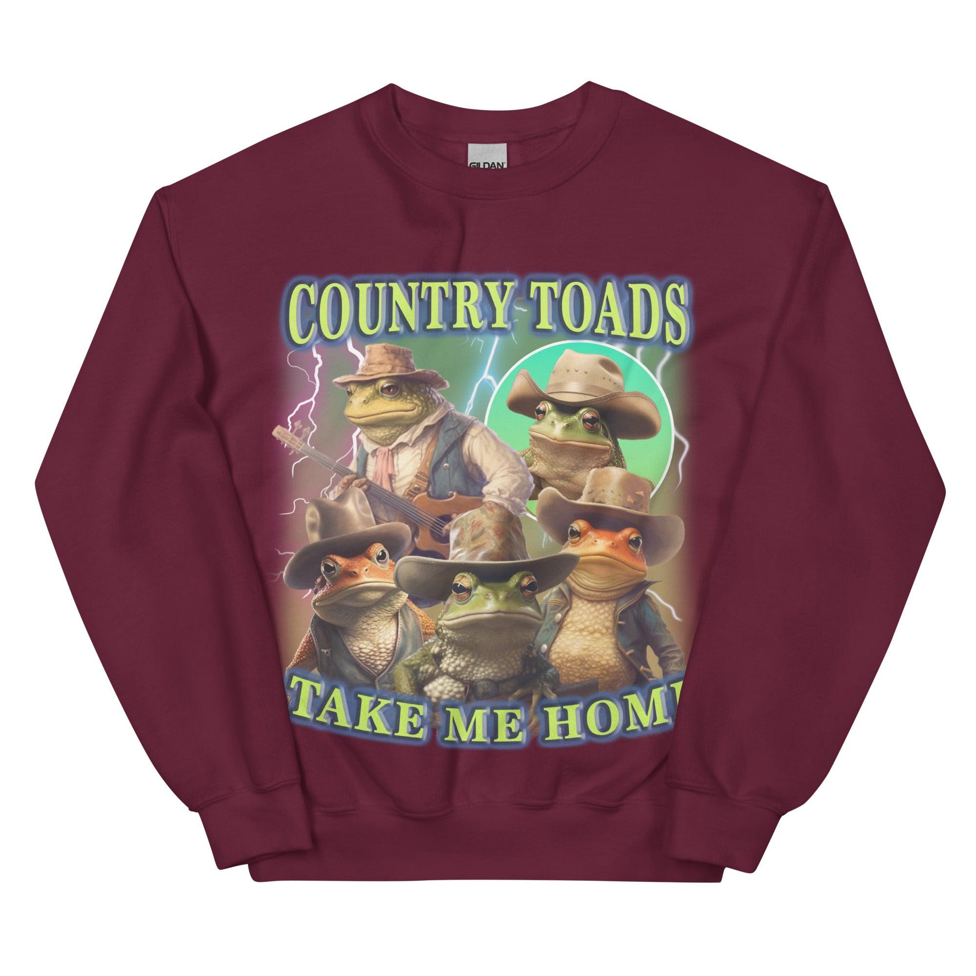 Country Toads Take Me Home Sweatshirt - Orbital Clothing