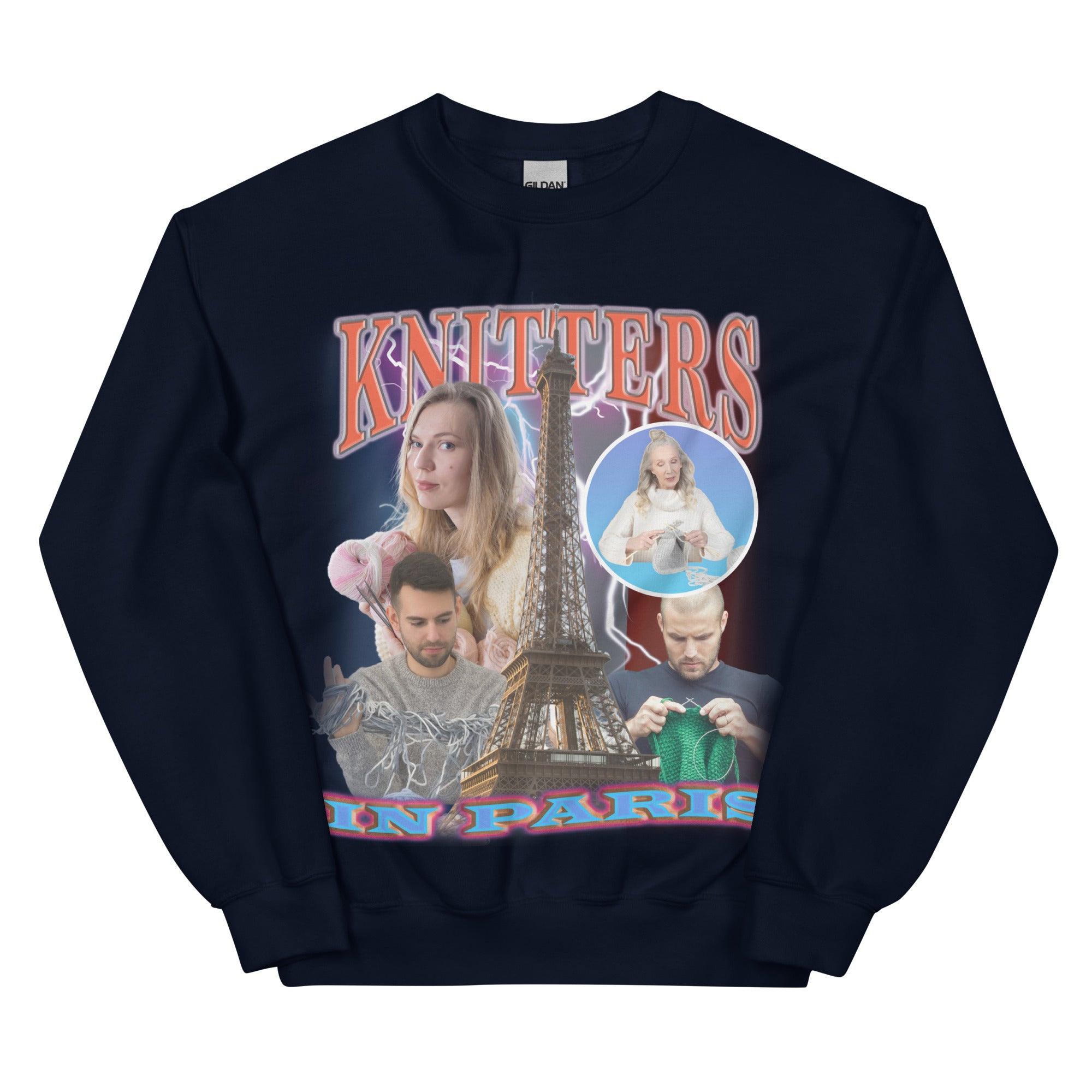 Knitters in Paris Sweatshirt - Orbital Clothing