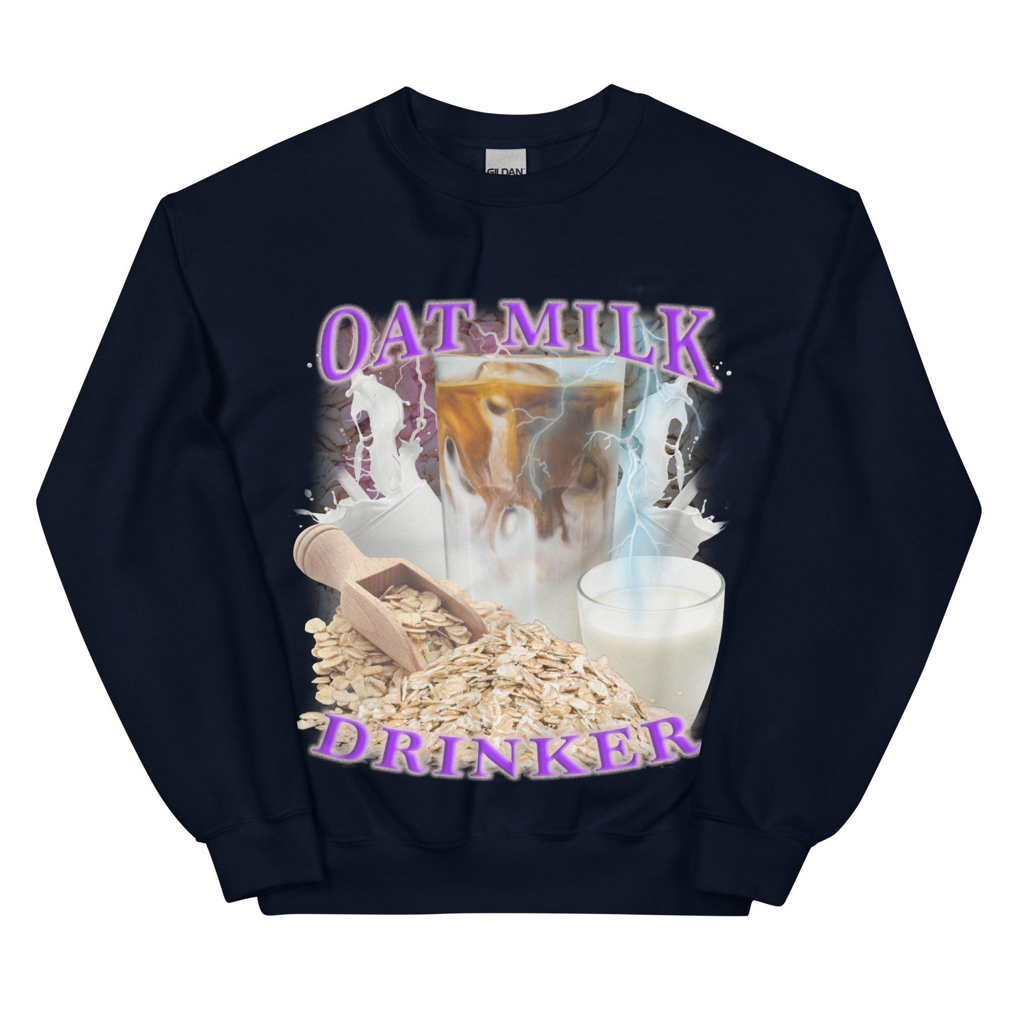 Oat Milk Drinker Sweatshirt - Orbital Clothing