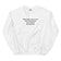 Men used to go to war now they watch love island on purpose embroidered sweatshirt