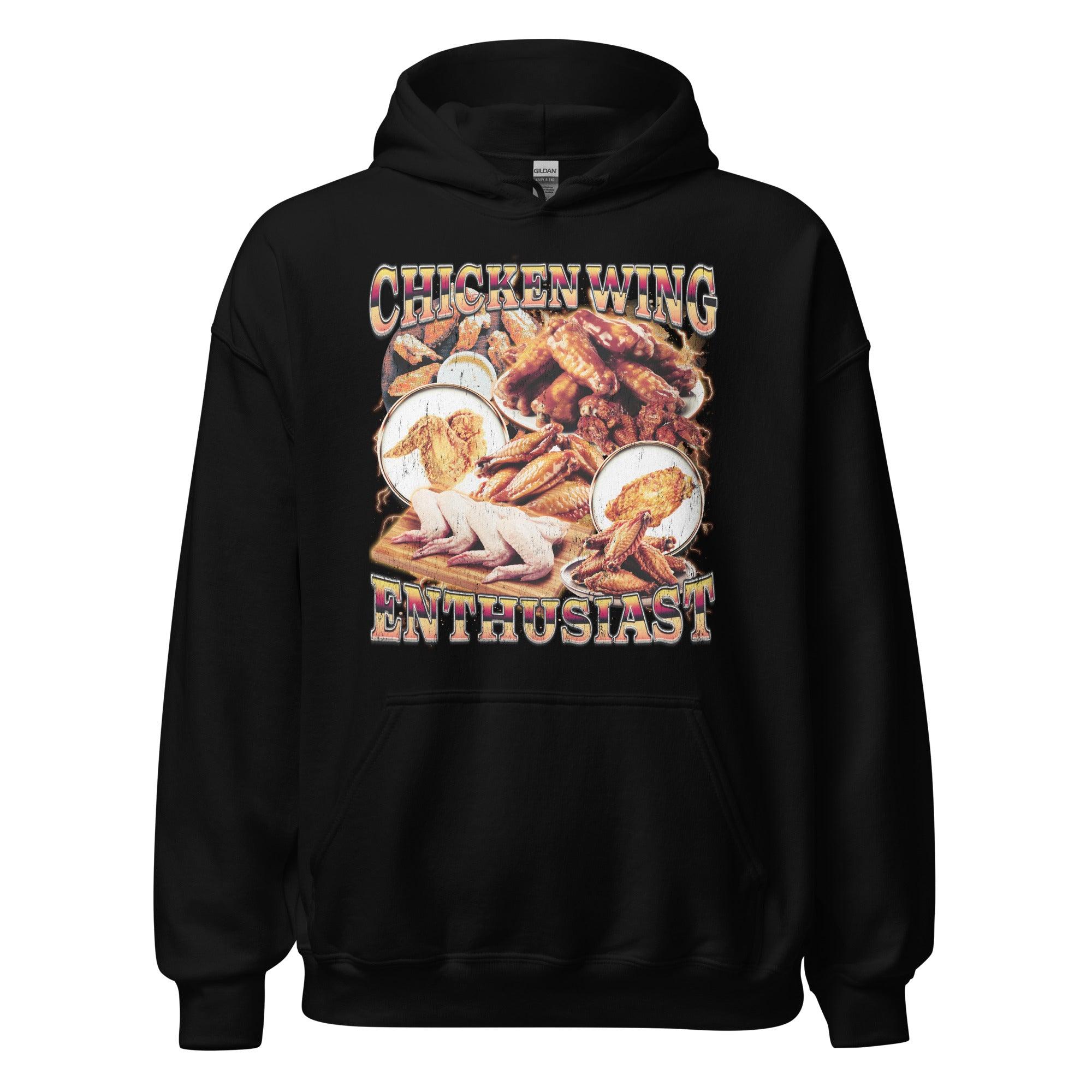 Chicken Wing Enthusiast Hoodie - Orbital Clothing