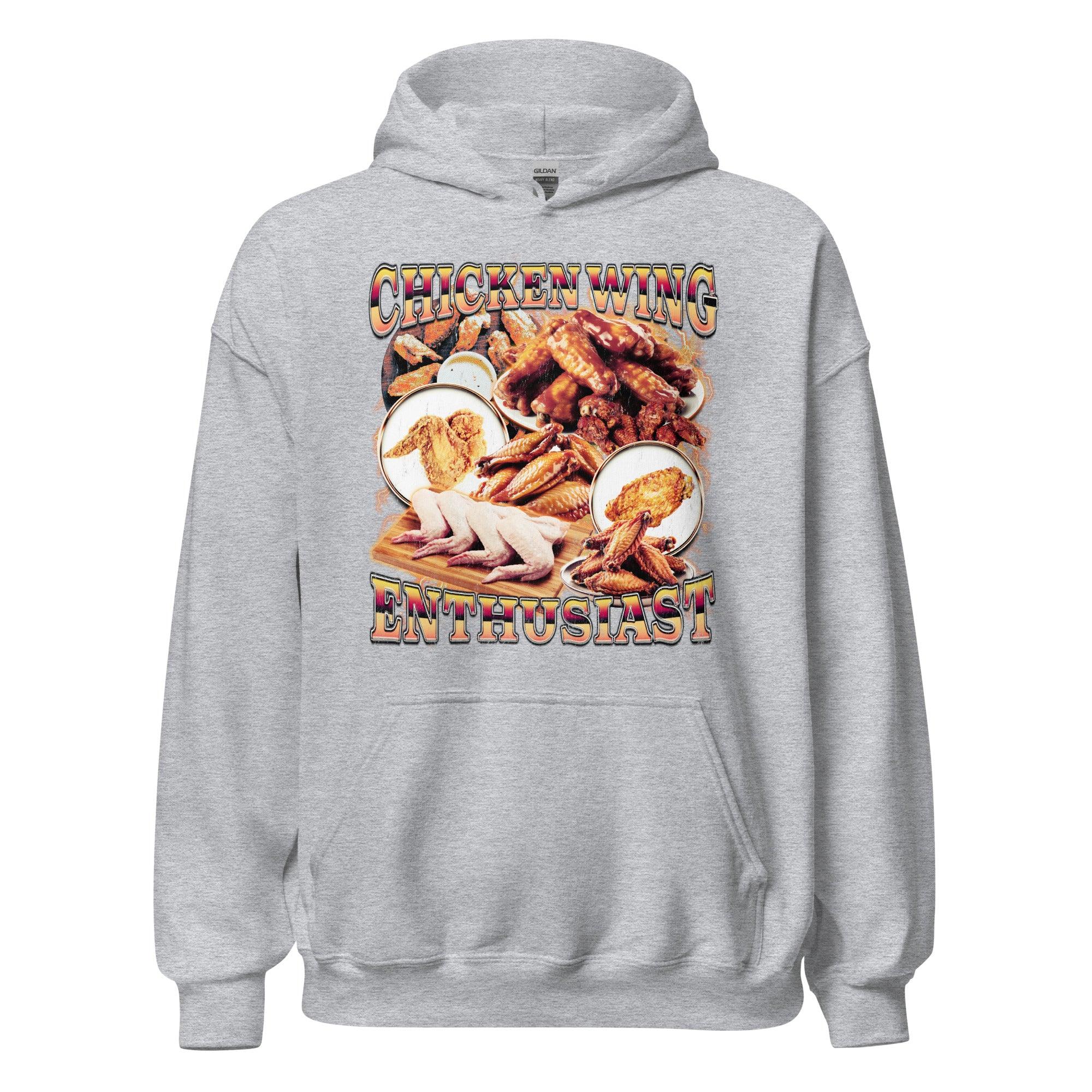 Chicken Wing Enthusiast Hoodie - Orbital Clothing