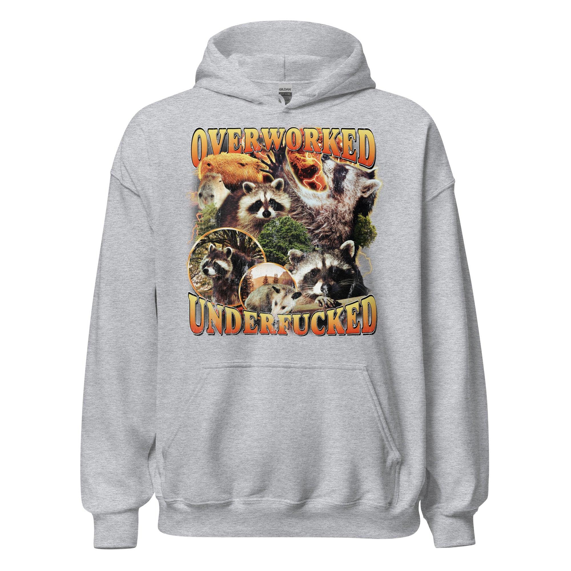 Overworked Underfucked Hoodie - Orbital Clothing