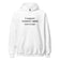 Ich unterstütze die Rechte und Unrechte von Frauen (bestickter Hoodie)