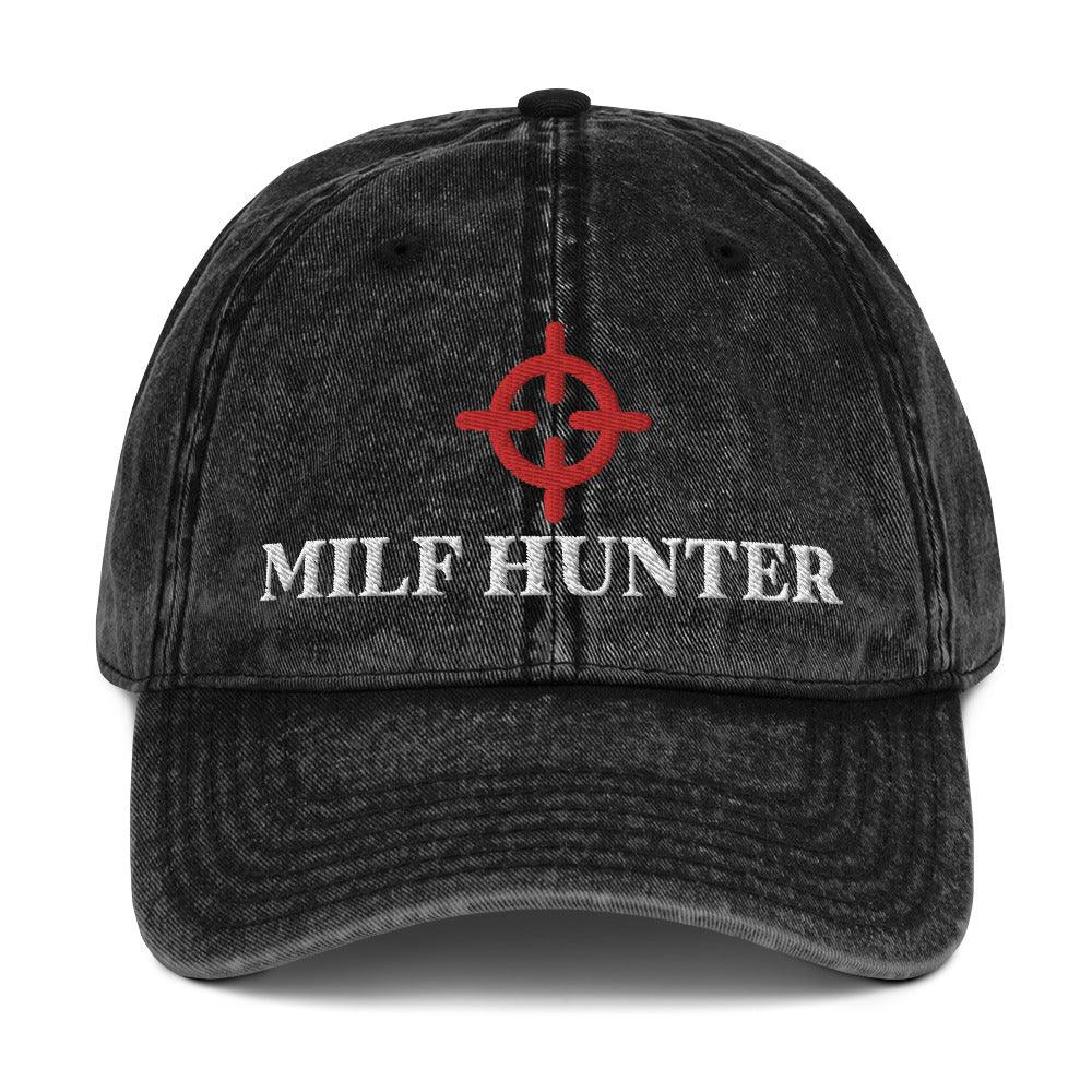 Milf Hunter Vintage Cotton Twill Cap - Orbital Clothing