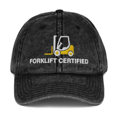Forklift Certified Vintage Cotton Twill Cap - Orbital Clothing