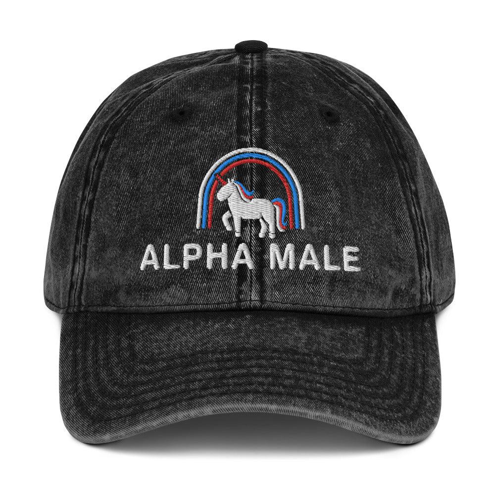 Alpha Male Vintage Cotton Twill Cap - Orbital Clothing