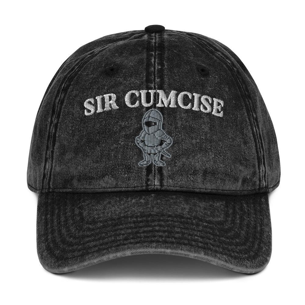 Sir Cumcise Vintage Cotton Twill Cap - Orbital Clothing