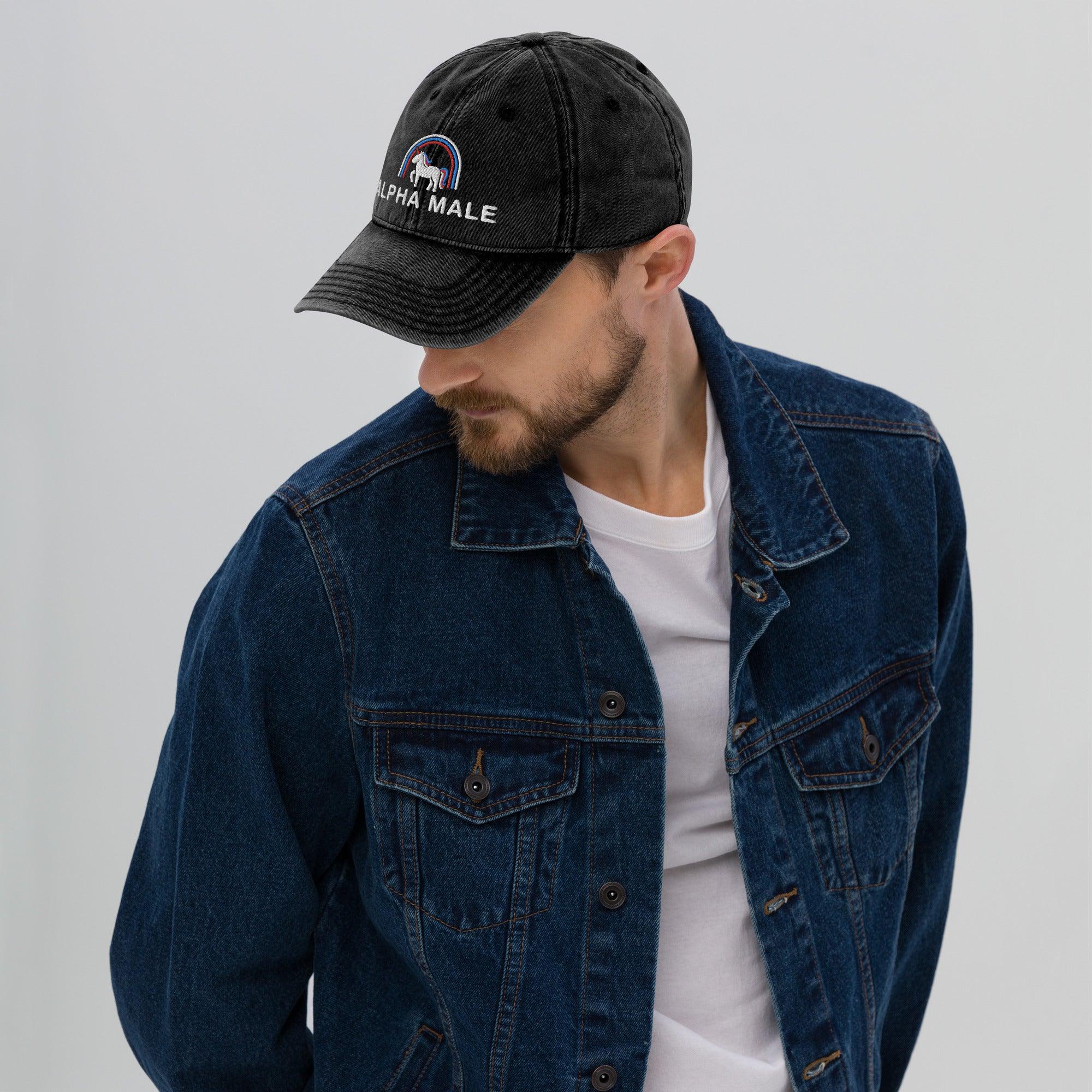 Alpha Male Vintage Cotton Twill Cap - Orbital Clothing