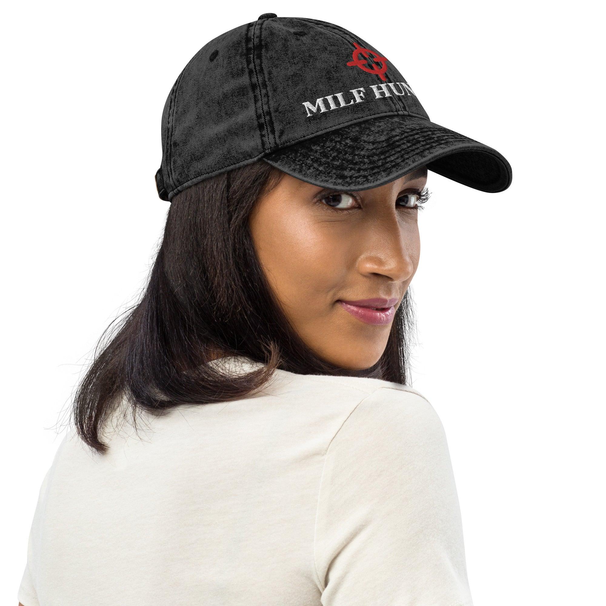 Milf Hunter Vintage Cotton Twill Cap - Orbital Clothing