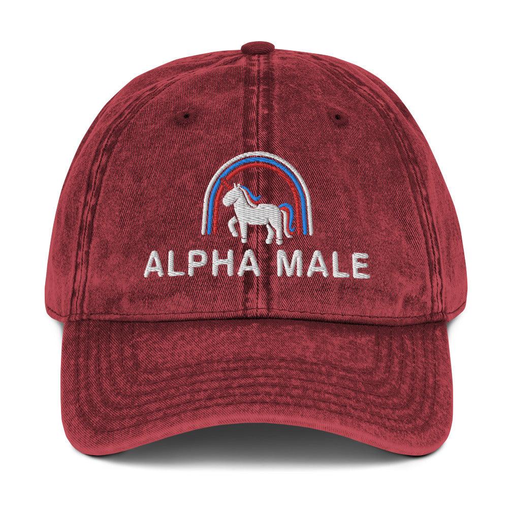 Alpha Male Vintage Cotton Twill Cap - Orbital Clothing