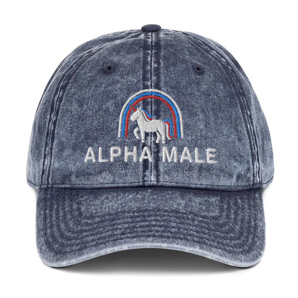Alpha Male Vintage Cotton Twill Cap - Orbital Clothing