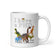 Ich habe einen Doktortitel – eine ziemlich große Dinosaurier-Sammlung. Weiße, glänzende Tasse.