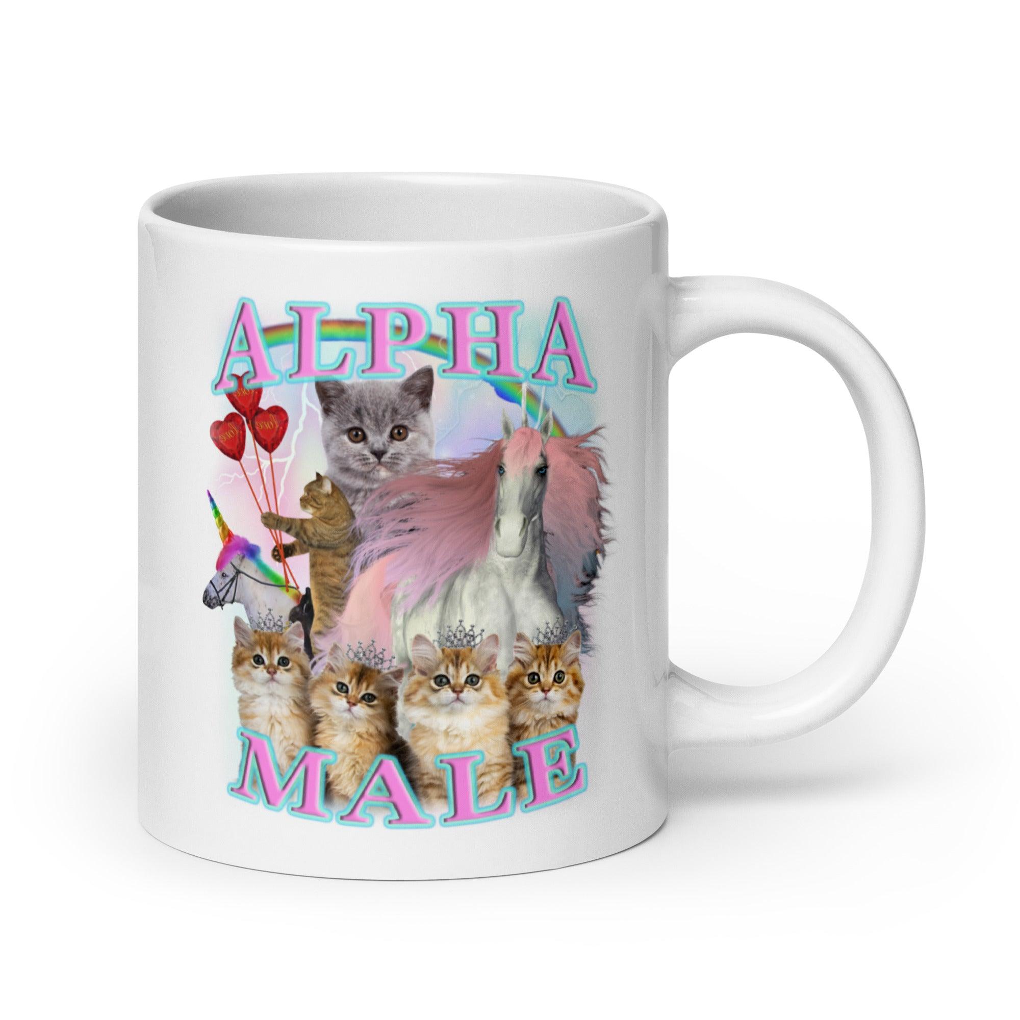 Alpha Male OG Design! White glossy mug - Orbital Clothing