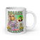 Pollentolerante, weiße, glänzende Tasse