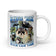 Rizz 'em with the 'tism White shiny mug