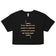 Every cigarette you smoke is a cigarette a child can't smoke - do your part crop top