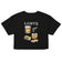 LGBTQ (liquor, guns, beers, tacos, quesadillas) crop top