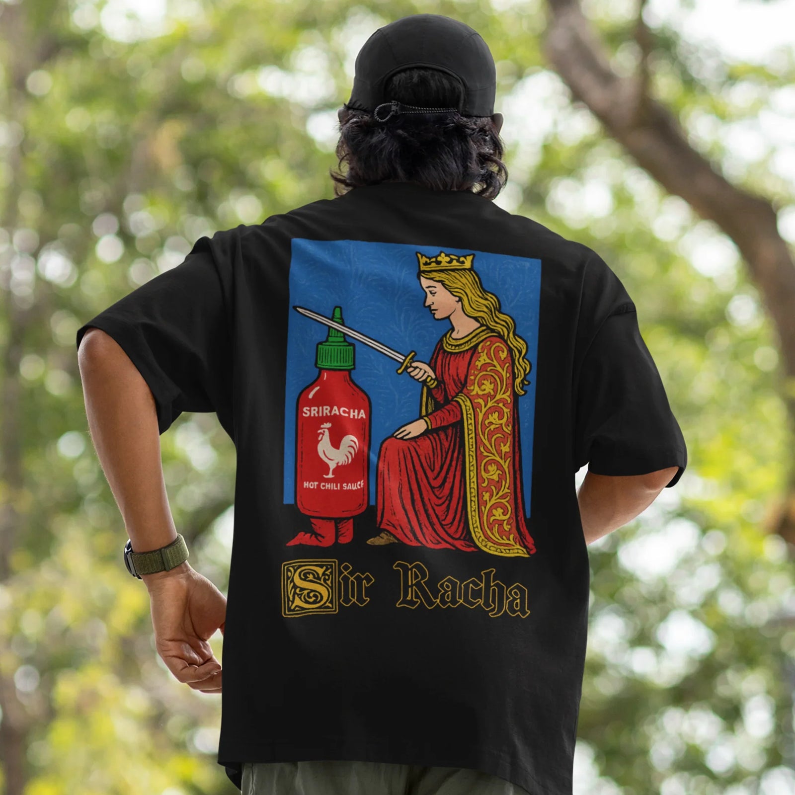 Sir Racha T-Shirt (backprint) - Orbital Clothing