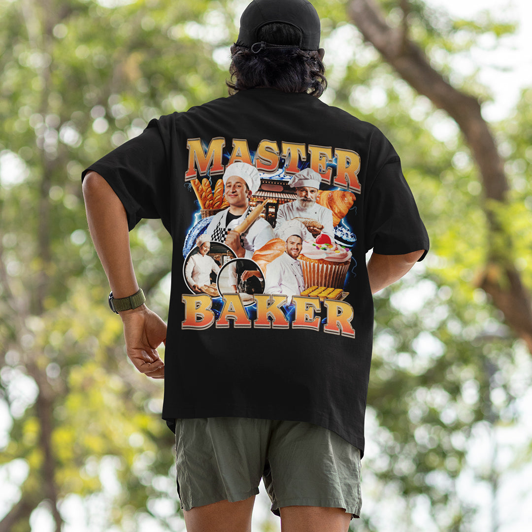 Master Baker T-Shirt (backprint) Orbital Clothing