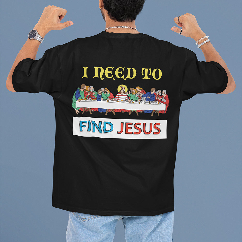 I need to find Jesus (Where's Wally) T-Shirt (backprint) Orbital Clothing