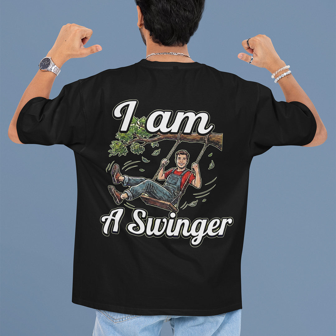 I am a swinger T-Shirt (backprint) Orbital Clothing