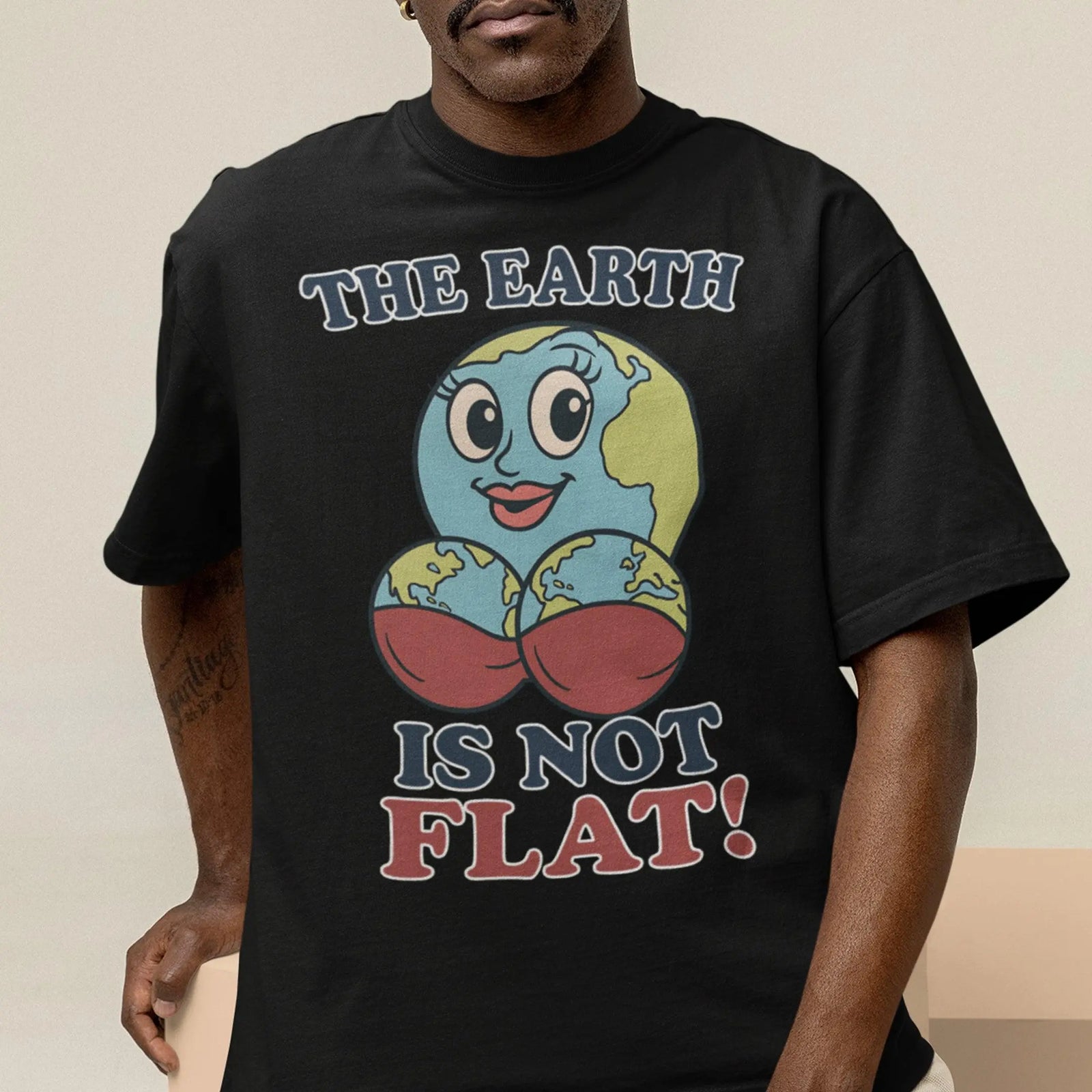 The Earth is not flat T-Shirt - Orbital Clothing
