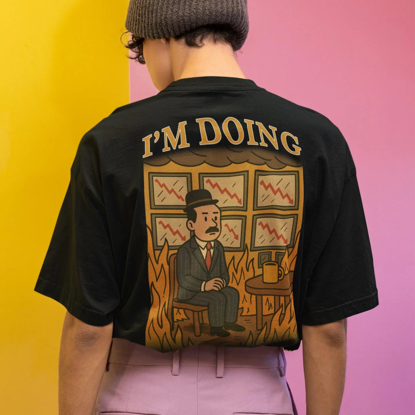 I'm doing Tariffic T-Shirt (backprint) - Orbital Clothing