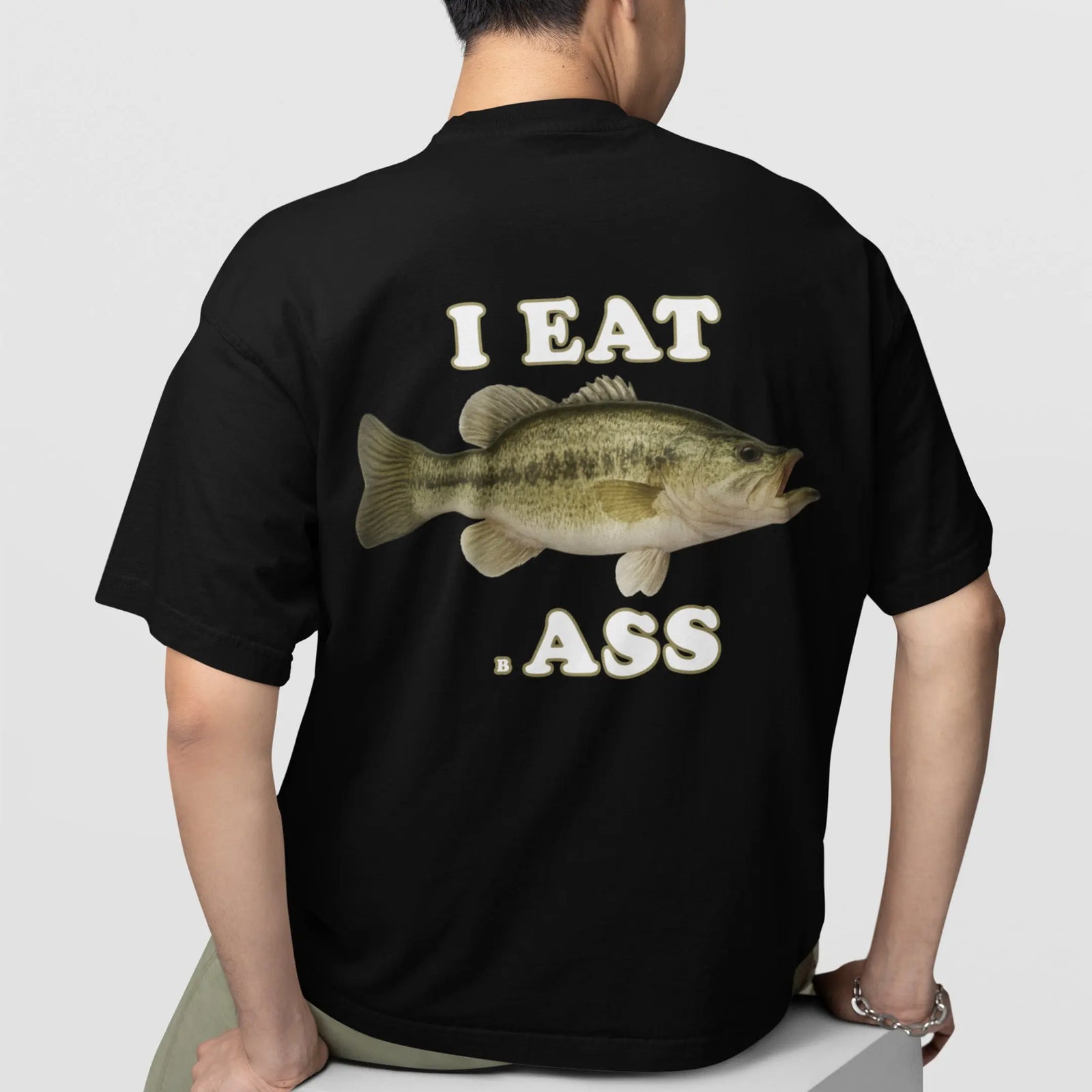 I Eat Bass T-Shirt (backprint) Orbital Clothing