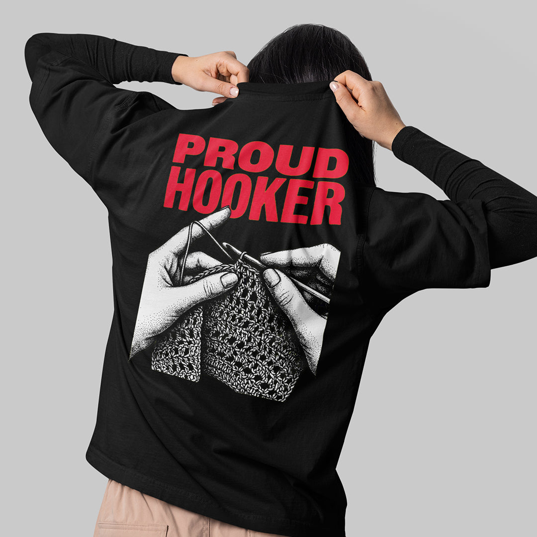 Proud Hooker T-Shirt (backprint) Orbital Clothing