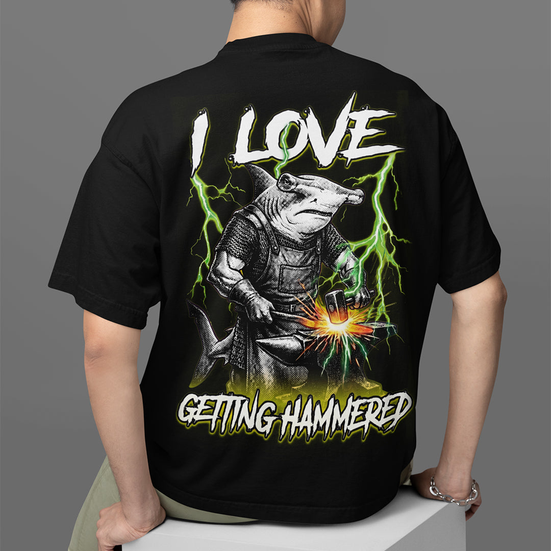 I love getting hammered T-Shirt (backprint) Orbital Clothing
