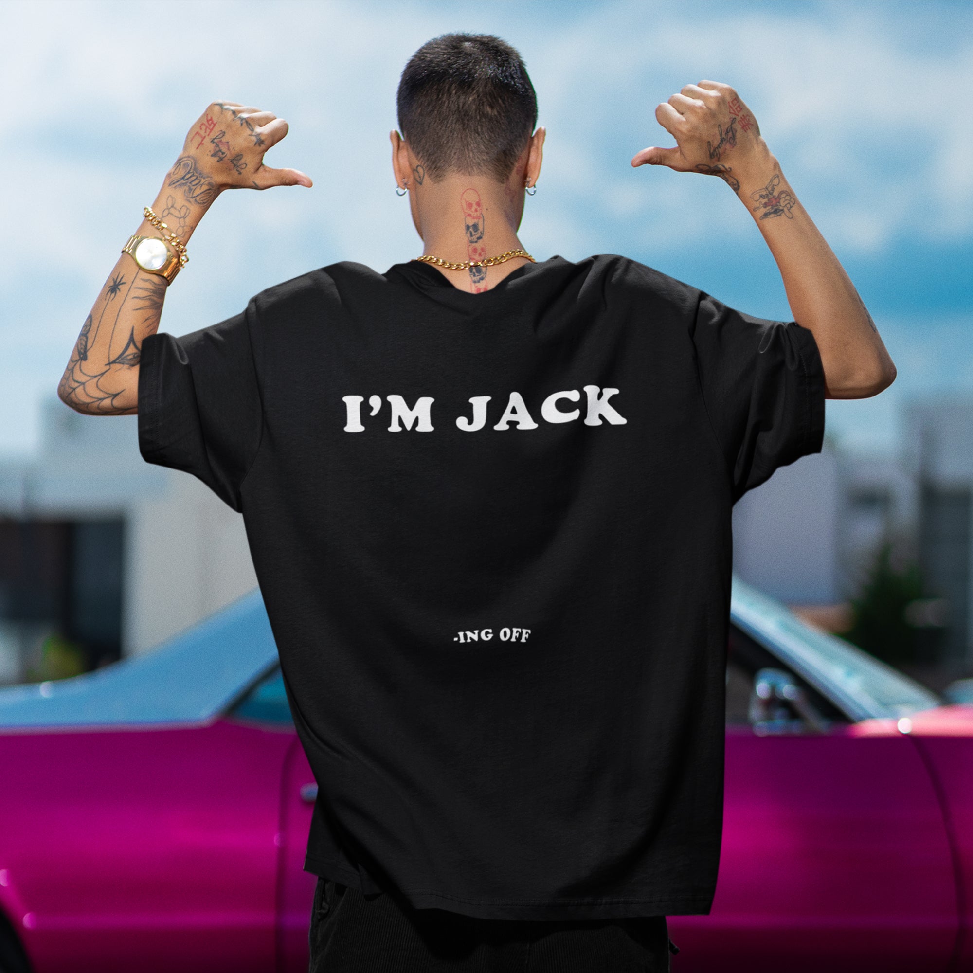 I'm Jack -ing off T-Shirt (backprint)