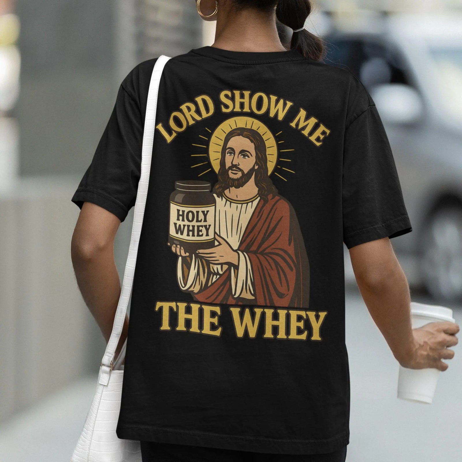 Lord Show me the Whey T-Shirt (backprint) - Orbital Clothing