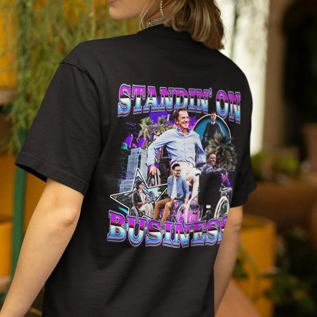 Standin on Business T-Shirt (backprint) - Orbital Clothing