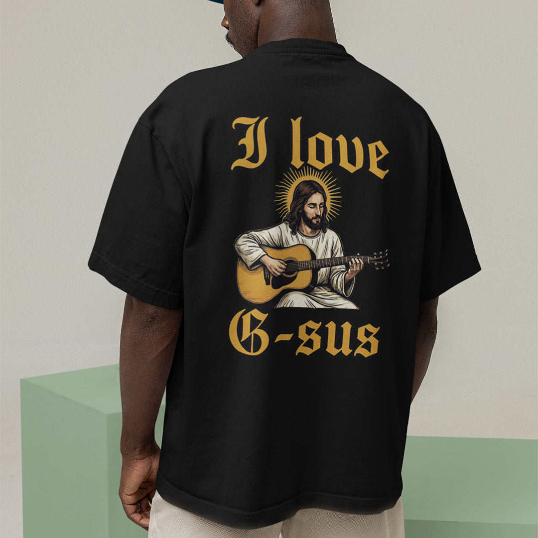 I love G-sus T-Shirt (backprint) Orbital Clothing