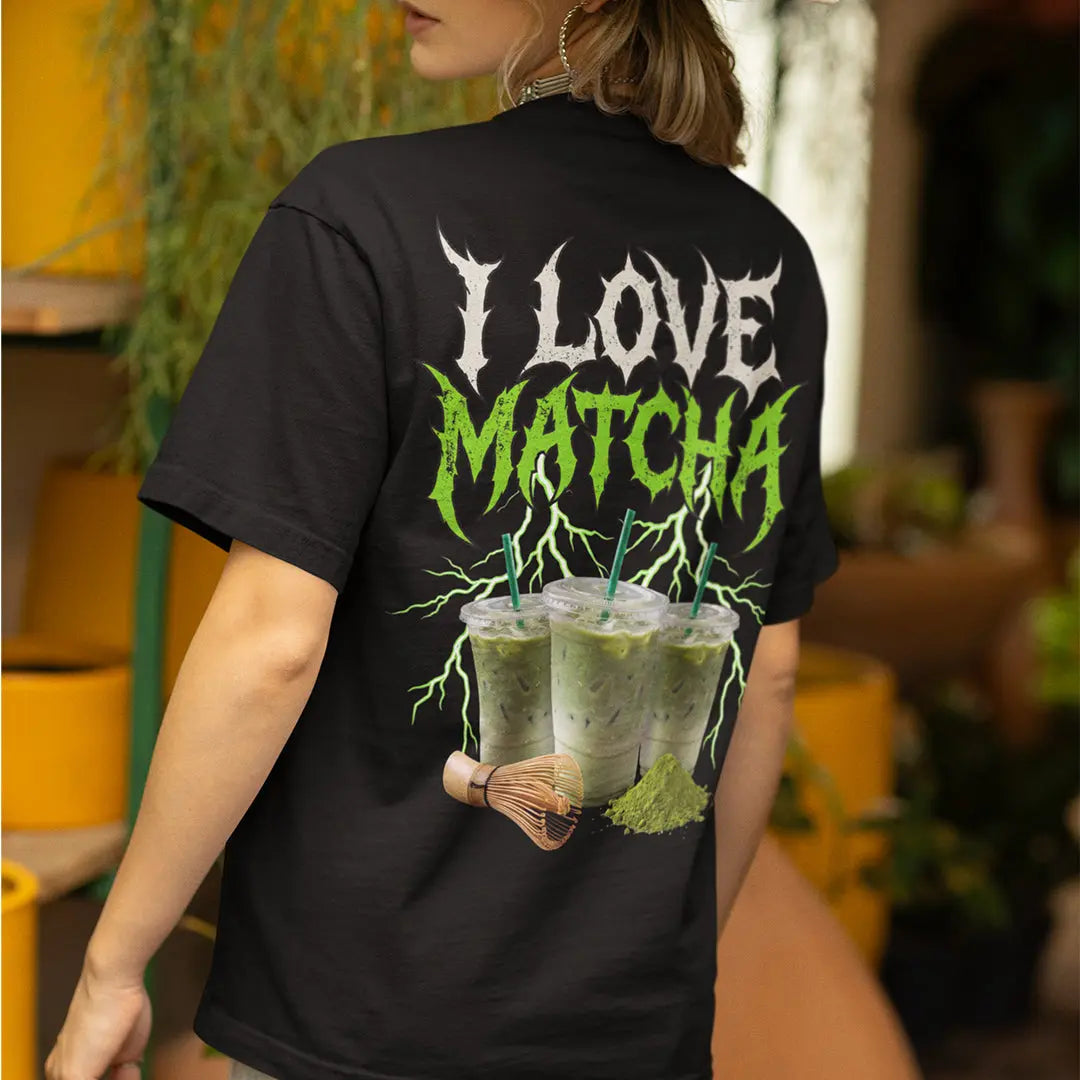 I love Matcha T-Shirt (backprint) Orbital Clothing