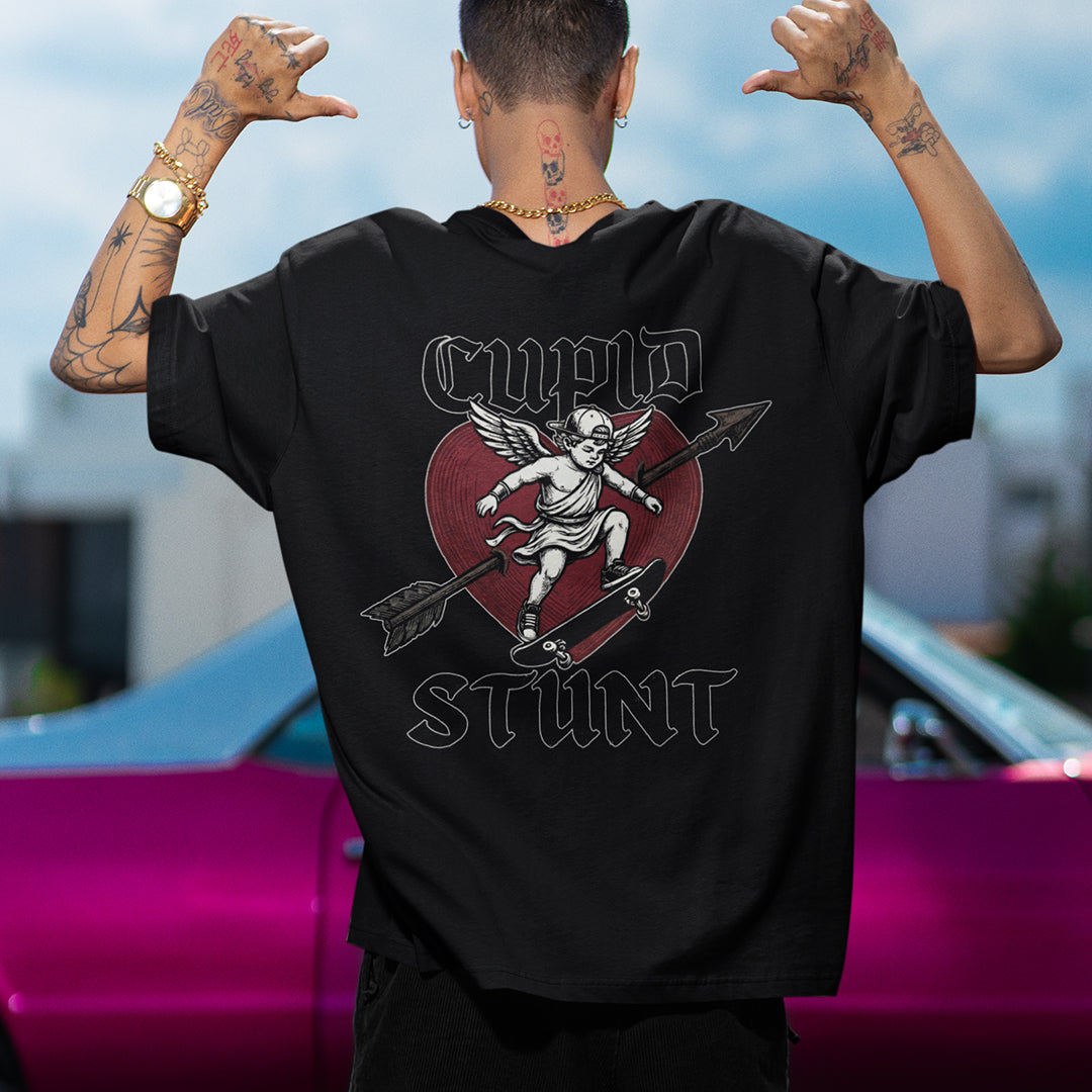 Cupid Stunt T-Shirt (backprint) Orbital Clothing