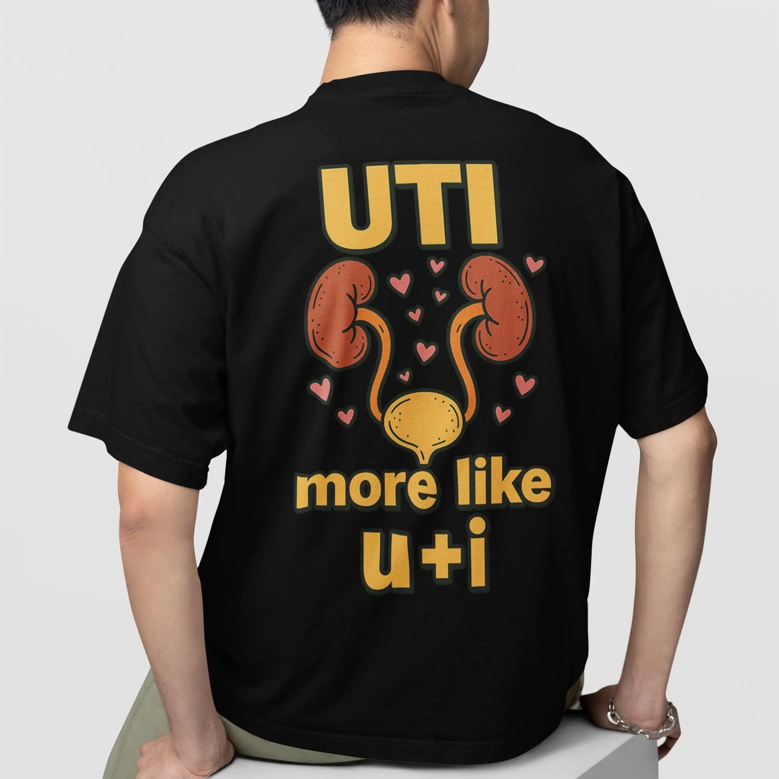 UTI - more like u+i T-Shirt (backprint) - Orbital Clothing