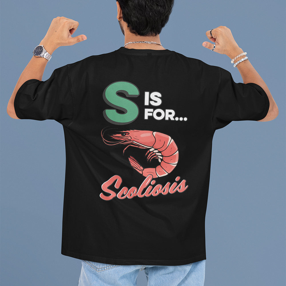 S is for Scoliosis T-Shirt (backprint) Orbital Clothing