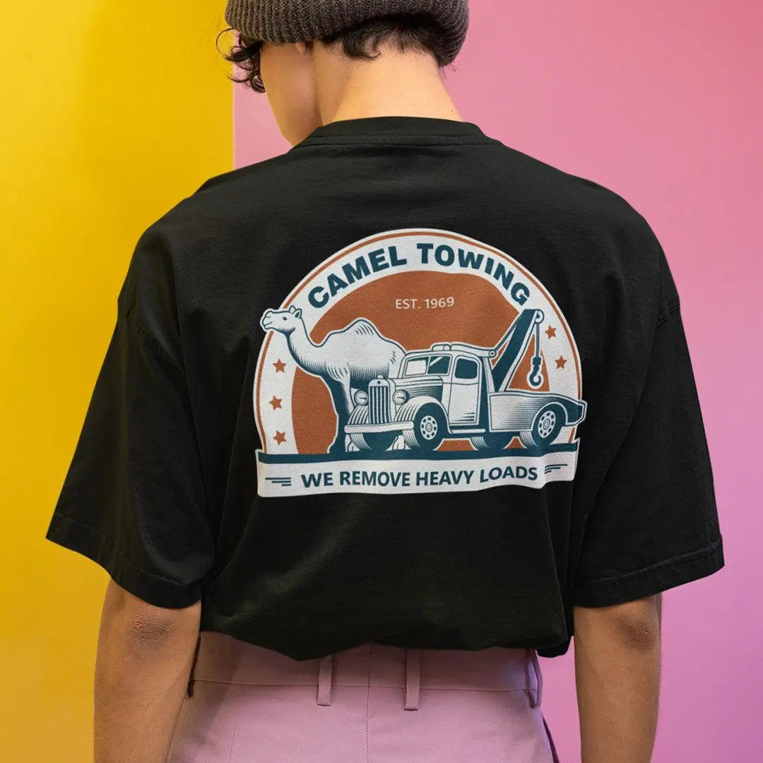 Camel Towing T-Shirt (backprint) - Orbital Clothing